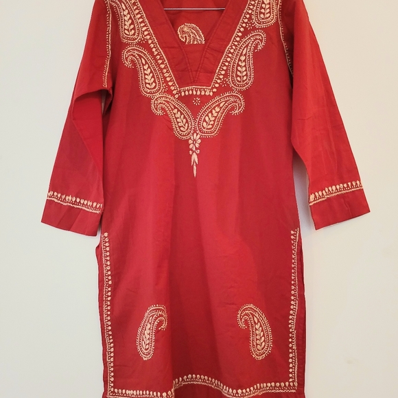 Lucknowi Handwork Kurta - Picture 4 of 7